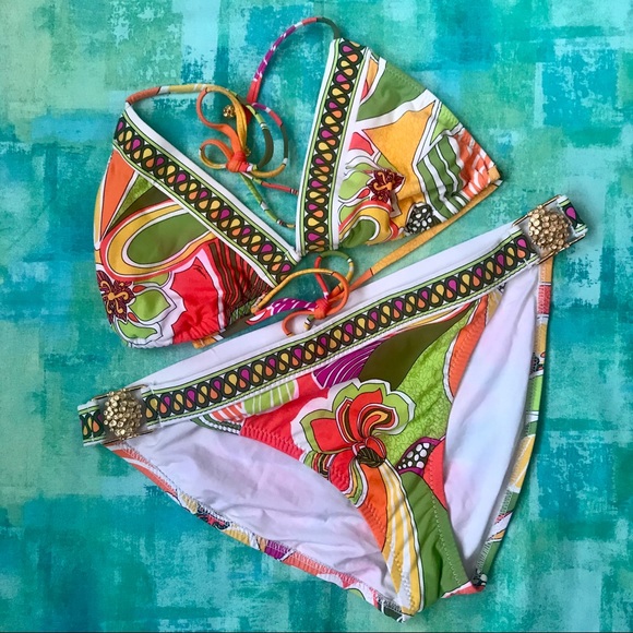 Trina Turk Other - Trina Turk Bikini Set, Top sz 10, Bottoms sz 12